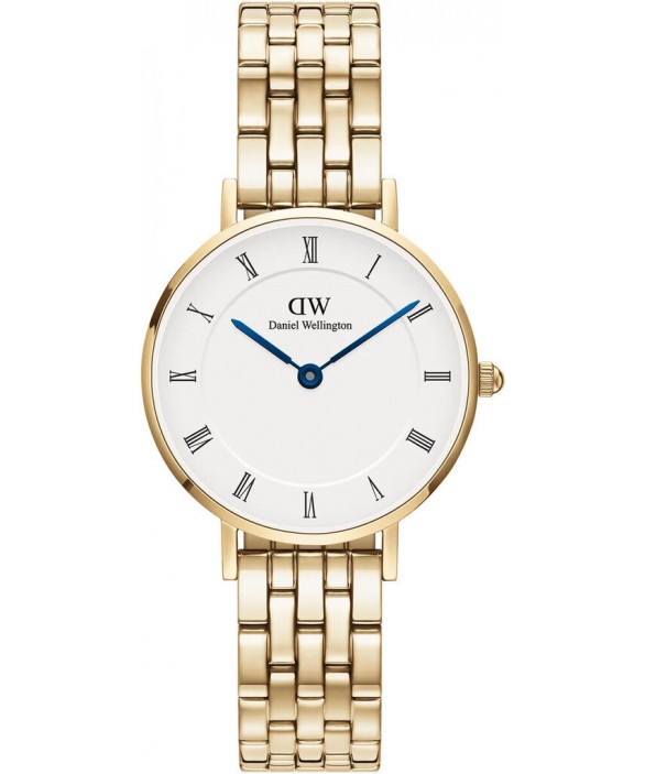 Часы DANIEL WELLINGTON PETITE ROMAN NUMERALS 5-LINK GOLD DW00100682