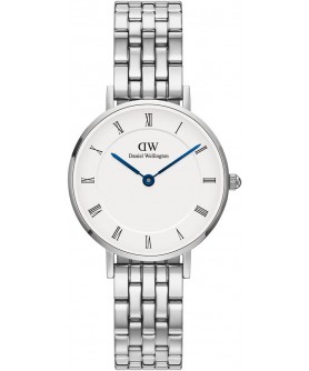 DANIEL WELLINGTON PETITE ROMAN NUMERALS 5-LINK SILVER DW00100685