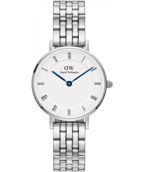 Часы DANIEL WELLINGTON PETITE ROMAN NUMERALS 5-LINK SILVER DW00100685