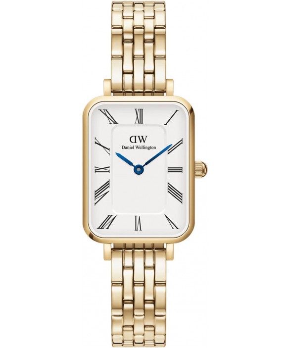 Часы DANIEL WELLINGTON QUADRO ROMAN NUMERALS 5-LINK GOLD DW00100688