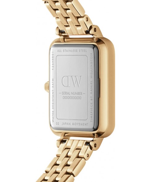 Часы DANIEL WELLINGTON QUADRO ROMAN NUMERALS 5-LINK GOLD DW00100688