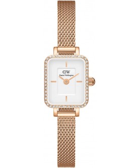 DANIEL WELLINGTON QUADRO MINI LUMINE BEZEL ROSE GOLD DW00100731