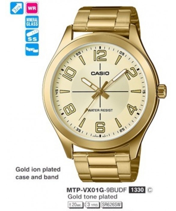 Часы Casio MTP-VX01G-9B