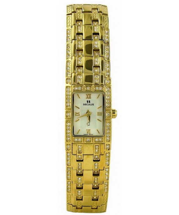 Годинник Seculus 1655.2.753 yellow, pvd with stones, pvd with stones