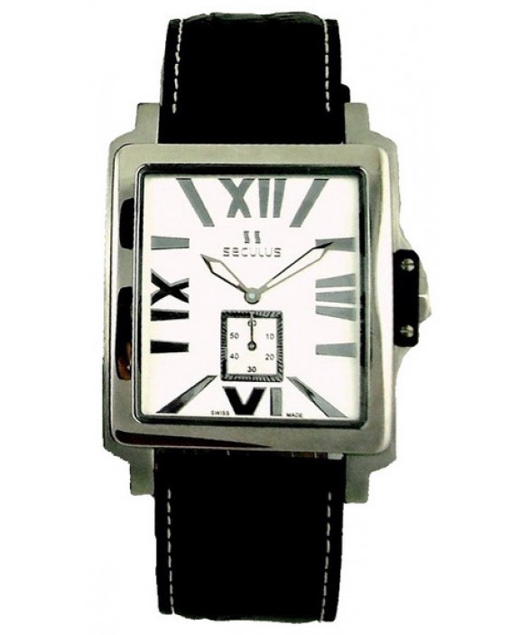 Часы Seculus 4492.1.1069 stainless-b, ss, black leather